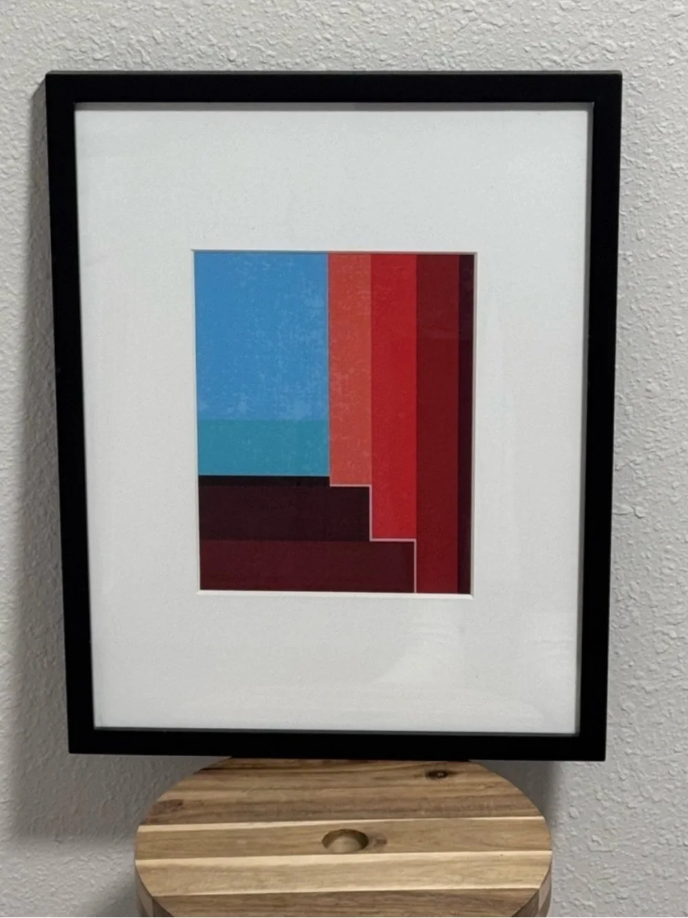 Project 62 Modern Black Gallery Wood Frame 15x19 w/ Geometric Giclee Art
